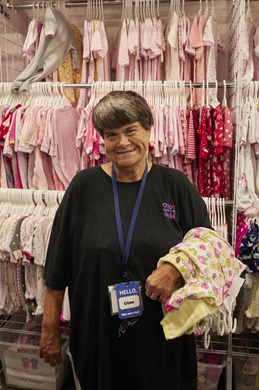 APRI Adult Services Employment woman worker working at a baby clothing botique